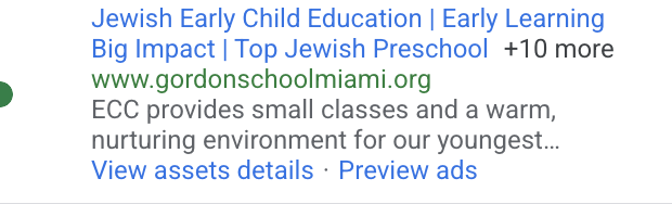 Gordon School Admissions Campaign